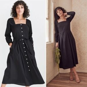 Vetta Capsule Reversible Square Neck Midi Dress